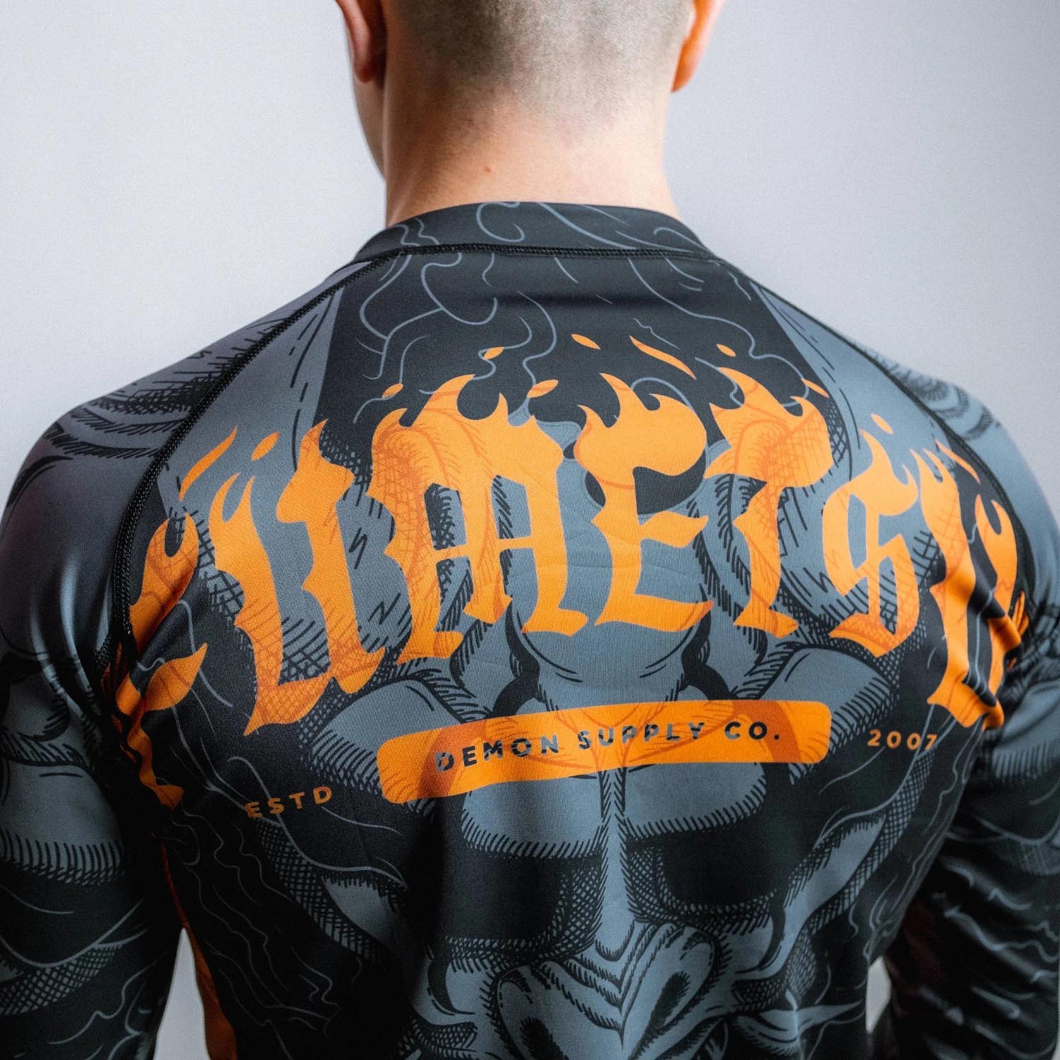 Fumetsu Rashguard, L/S, Oni, black-bronze, XXL