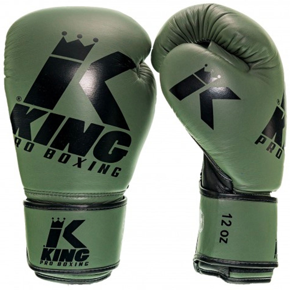 KING PRO BOXING Boxing Gloves, Platinum 3, olive, 16 Oz