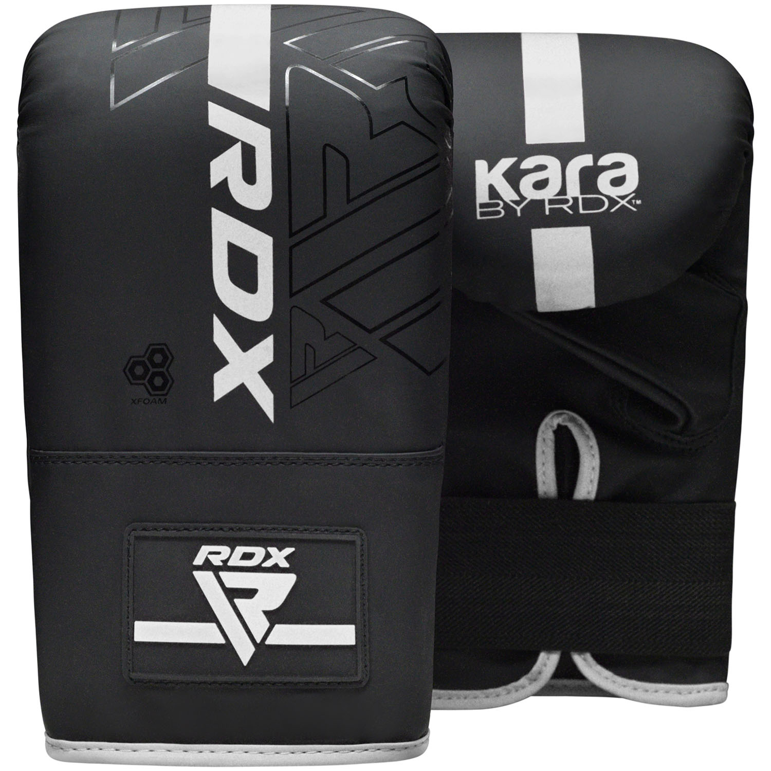 RDX Sand Bag Boxing Gloves, Kara Series F6, black-white