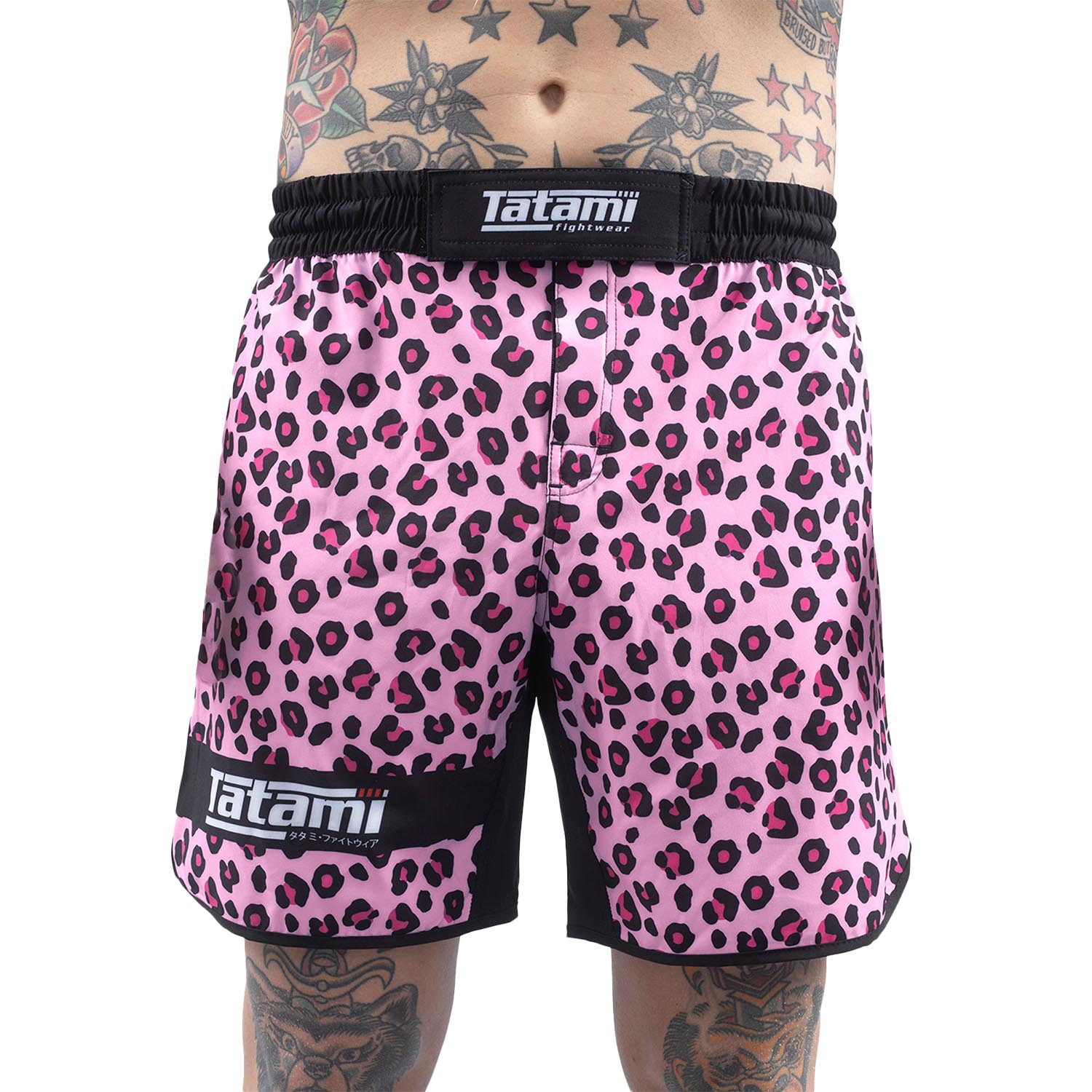 Tatami MMA Fight Shorts, Recharge, pink-leopard