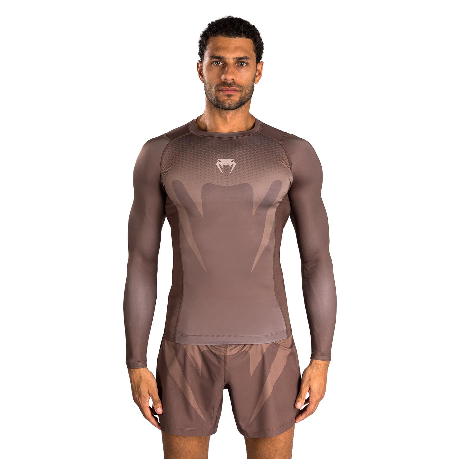 VENUM Rashguards, L/S, No Gi, brown, S