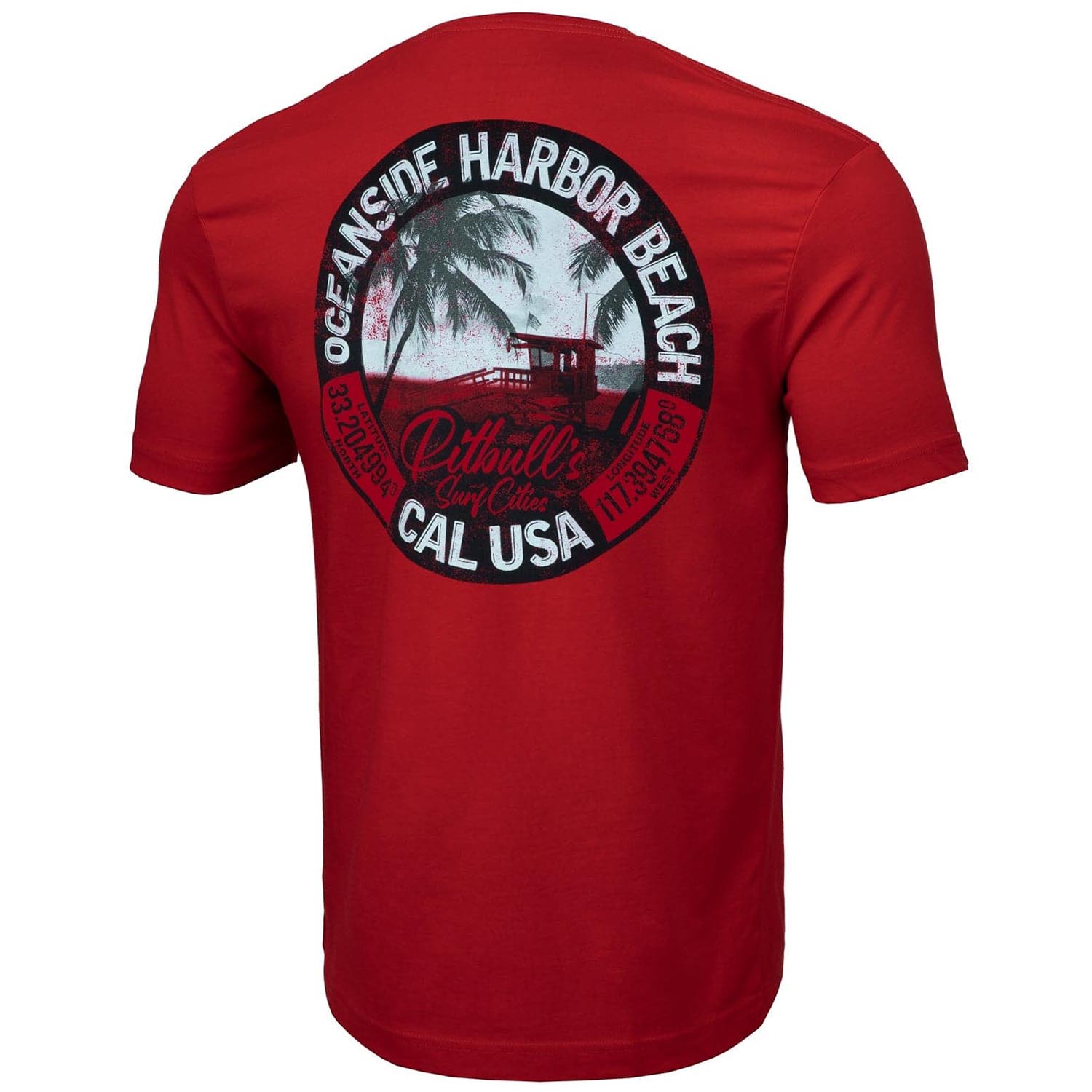 Pit Bull West Coast T-Shirtt, Oceanside, red
