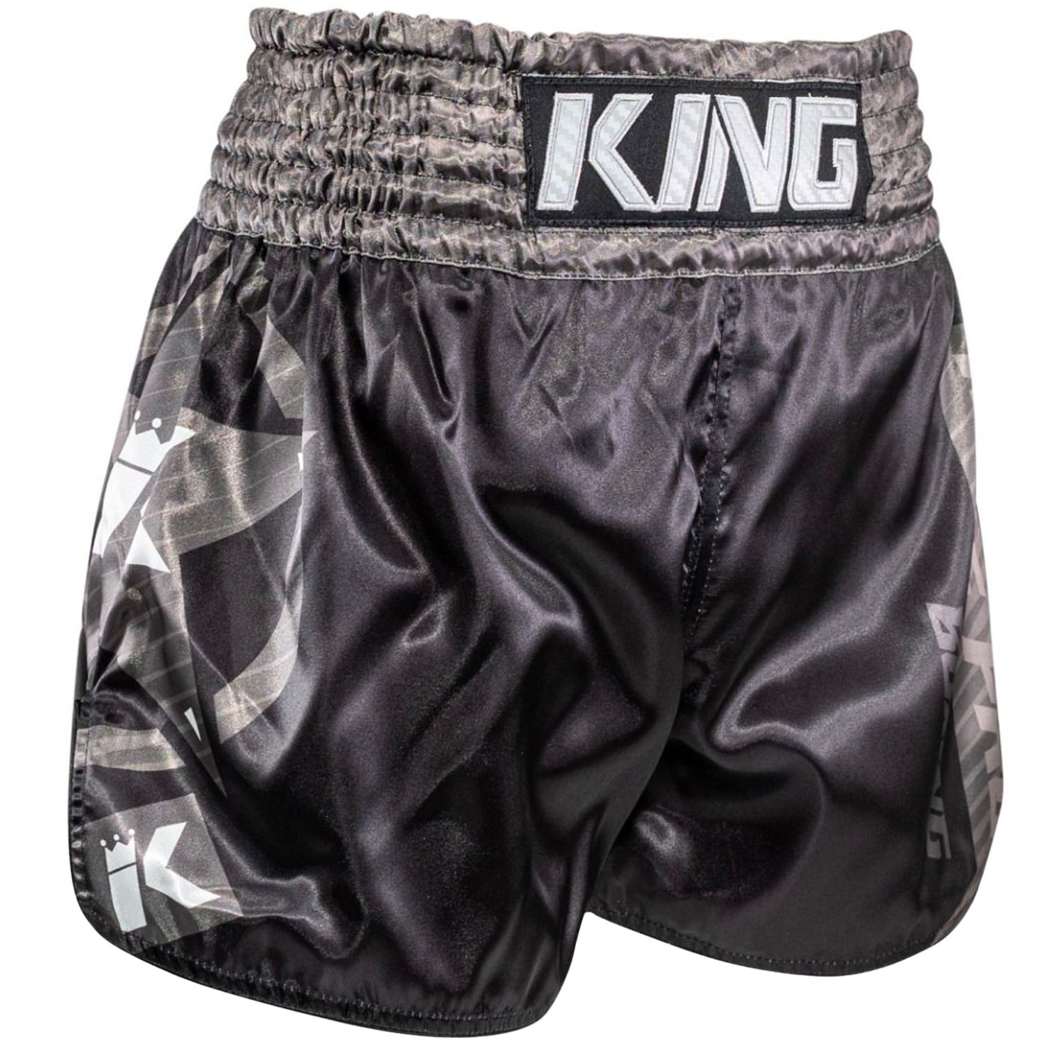 KING PRO Boxing Muay Thai Shorts, AD Legion 2, schwarz-grau