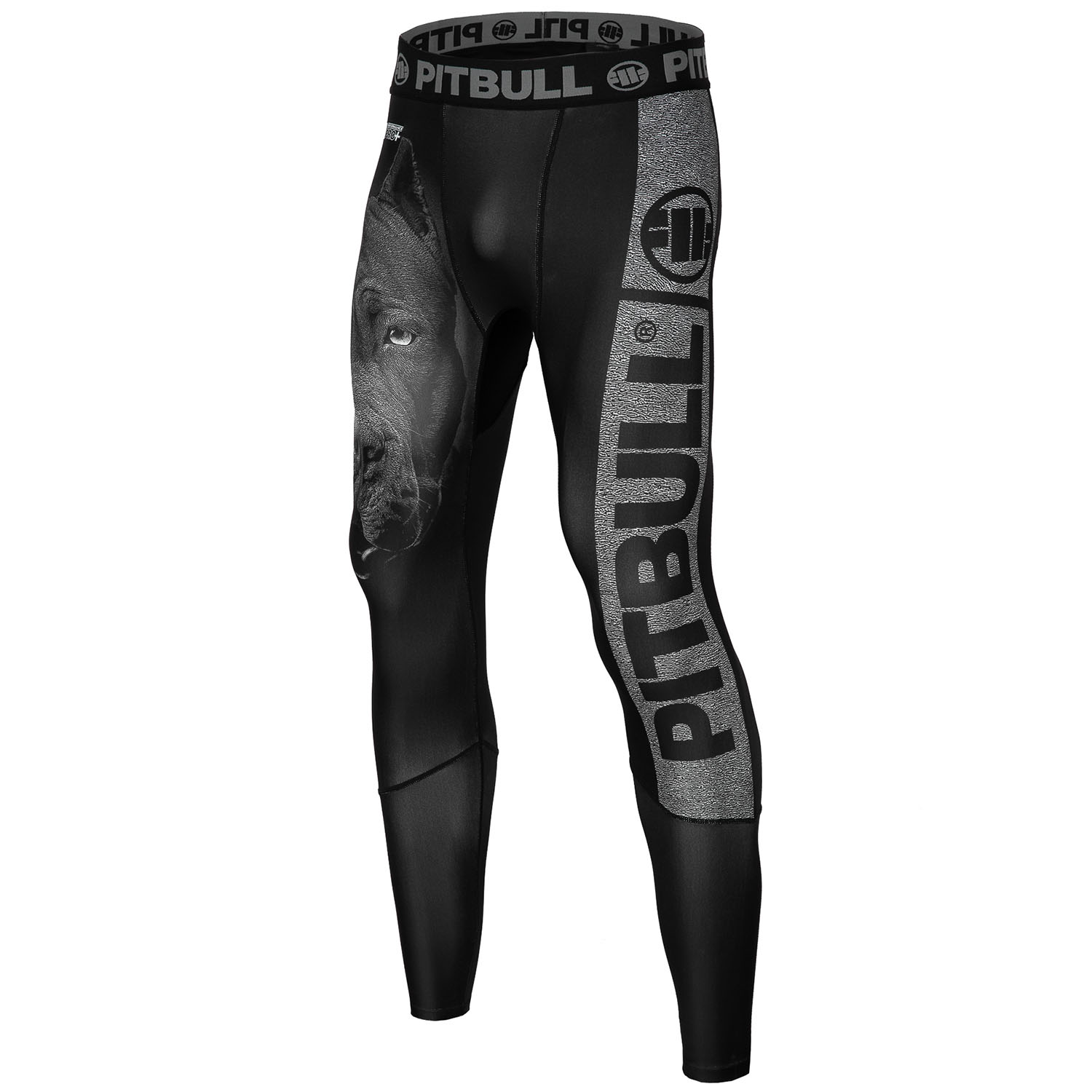 Pit Bull West Coast Compression Pants, Born In 1989, black, S