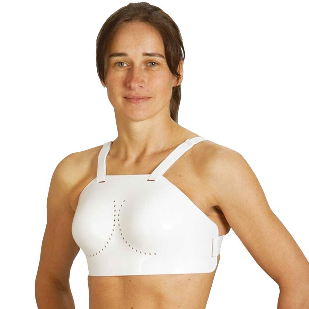 Ju-Sports Brustschutz für Damen, Econo, weiß