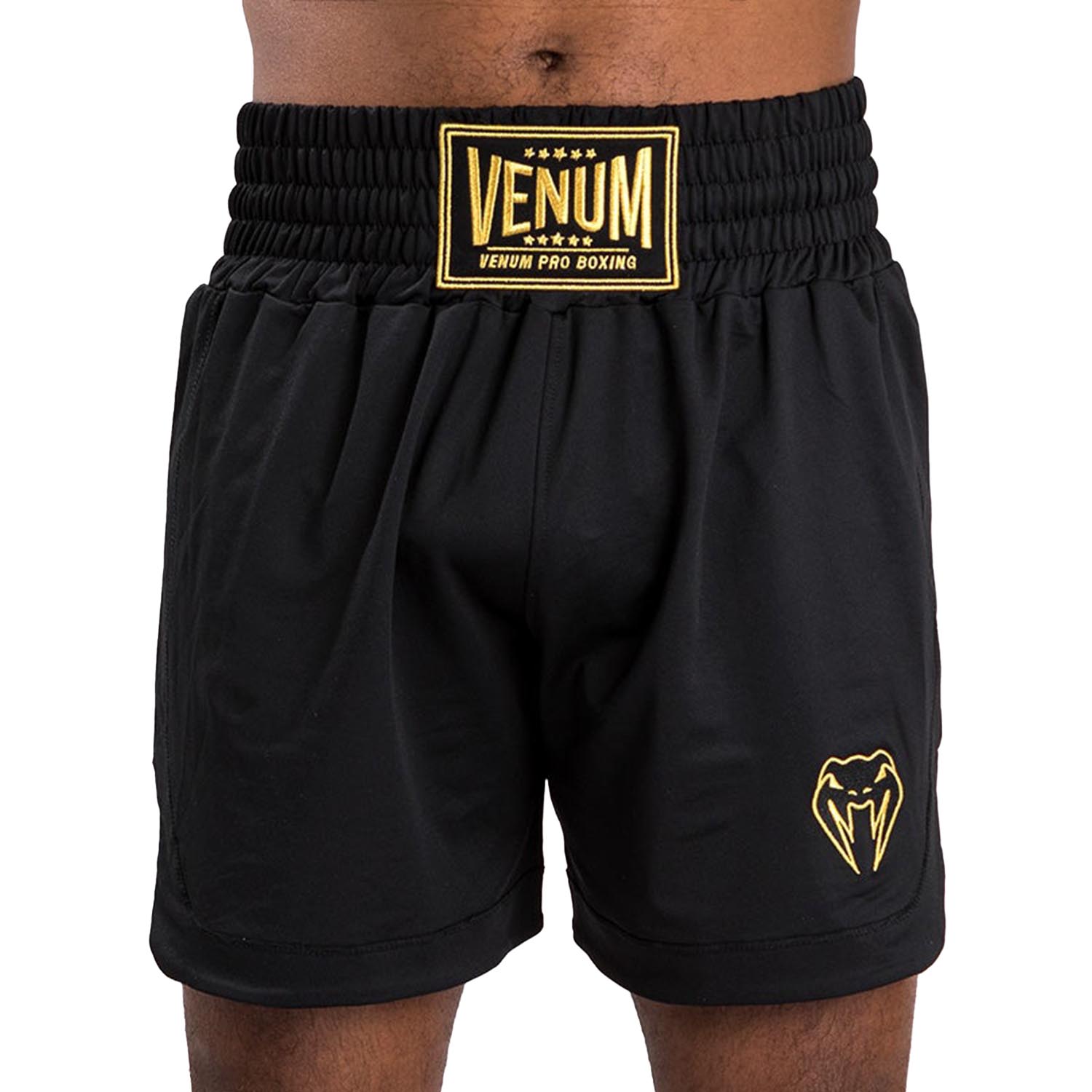 VENUM Boxing Shorts, Classic, black-gold, M