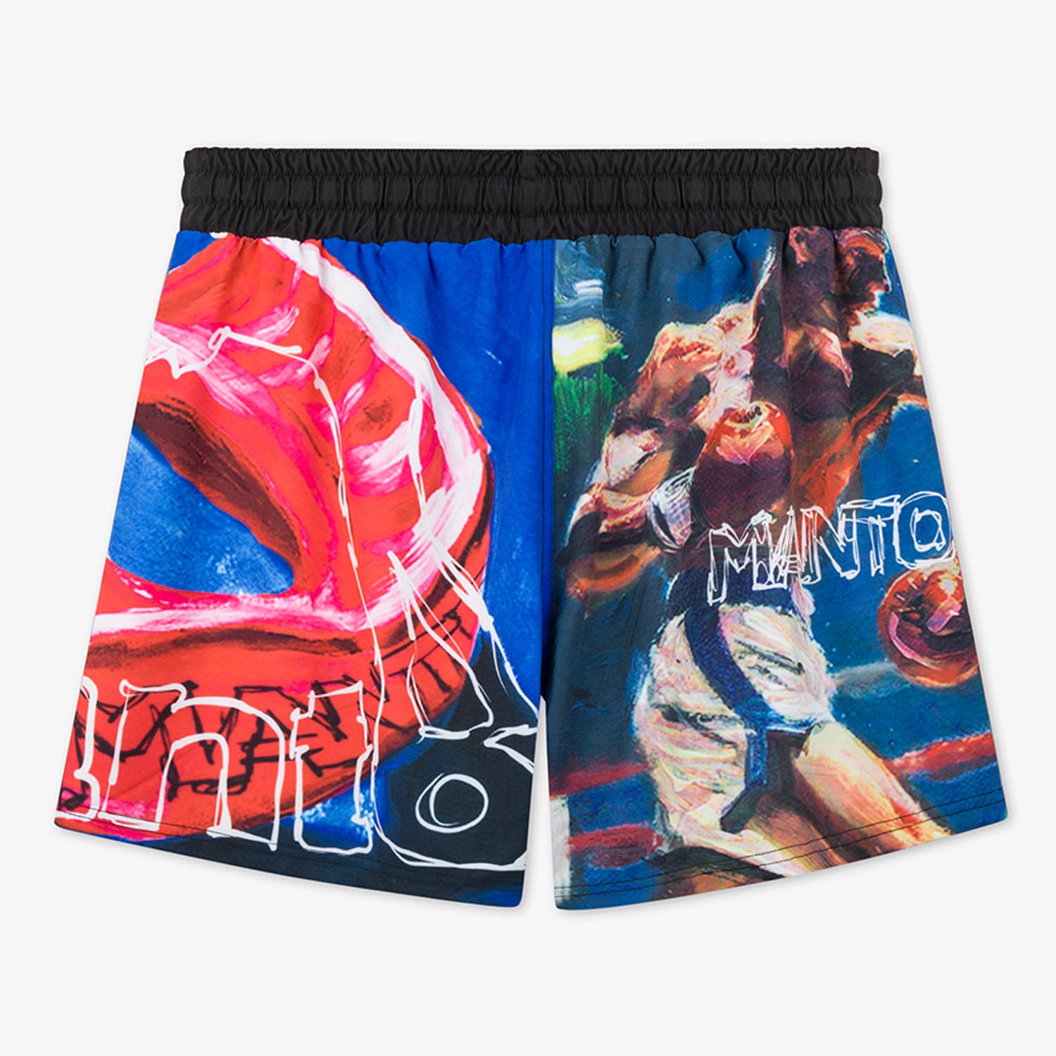 MANTO MMA Fight Shorts, Ivo, blue-black, XXL