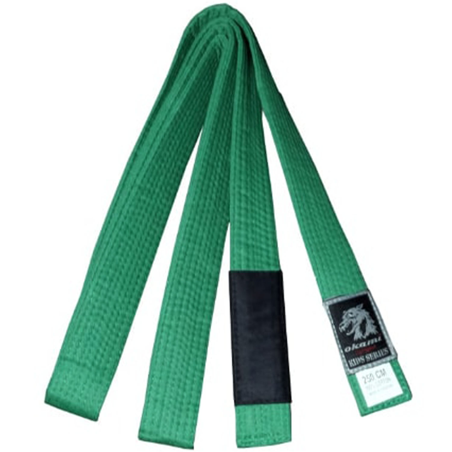 OKAMI BJJ Belt, Kids, green, M4/M5