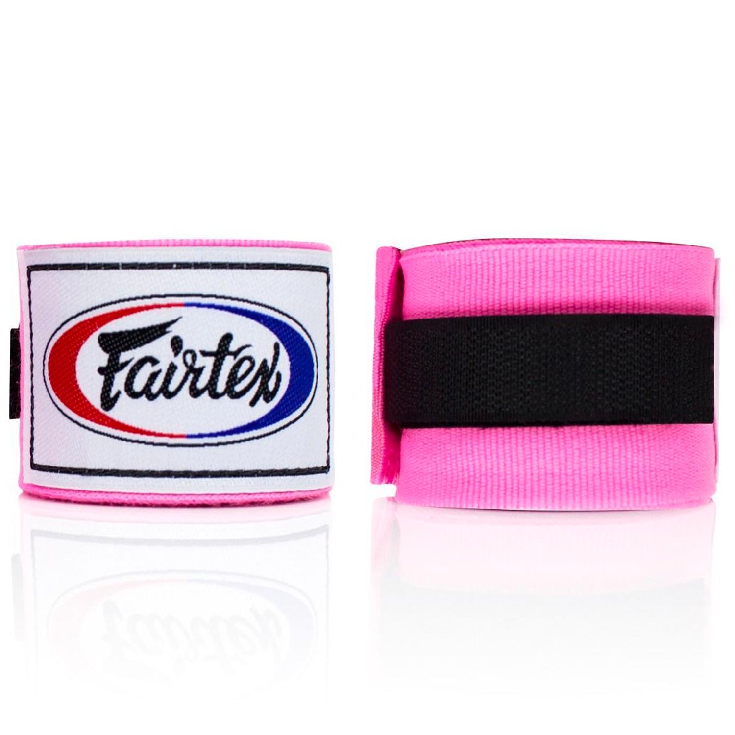 Fairtex Hand Wraps, semi-elastic, 4.5 m, pink