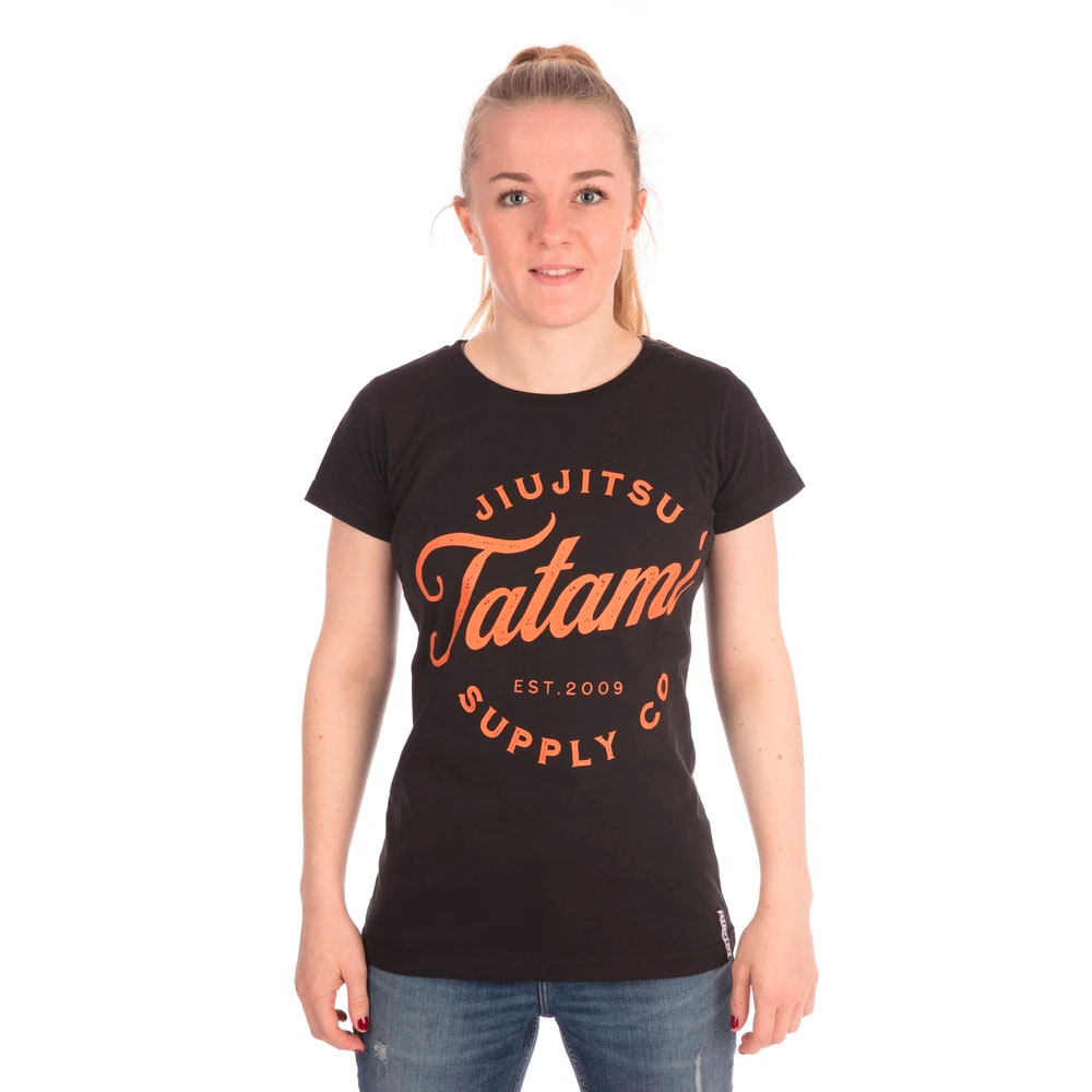 Tatami T-Shirt, Woman, Classic, Logo, black, S