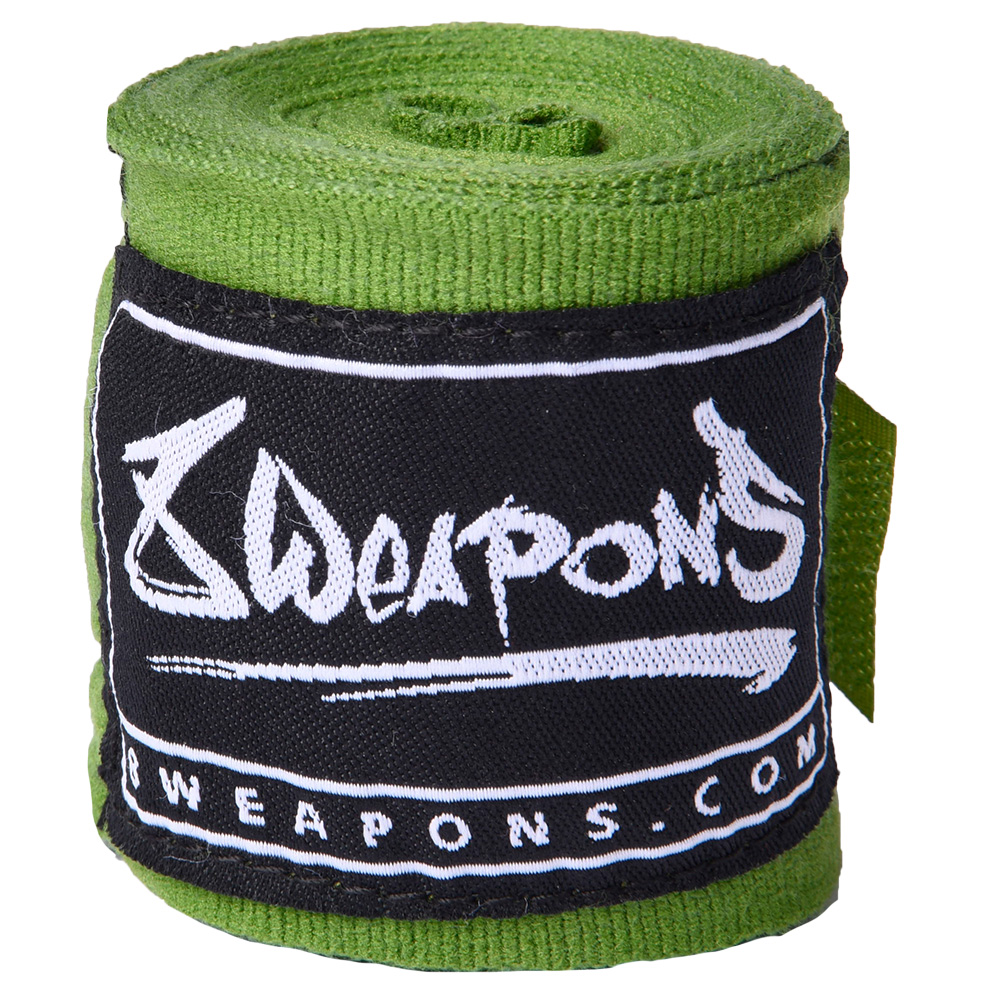 8 WEAPONS Hand Wraps, semi-elastic, 3.5 m, olive