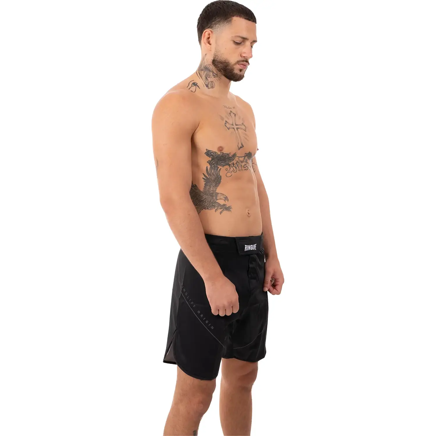 RINGLIFE MMA Fight Shorts, Origin, black, S