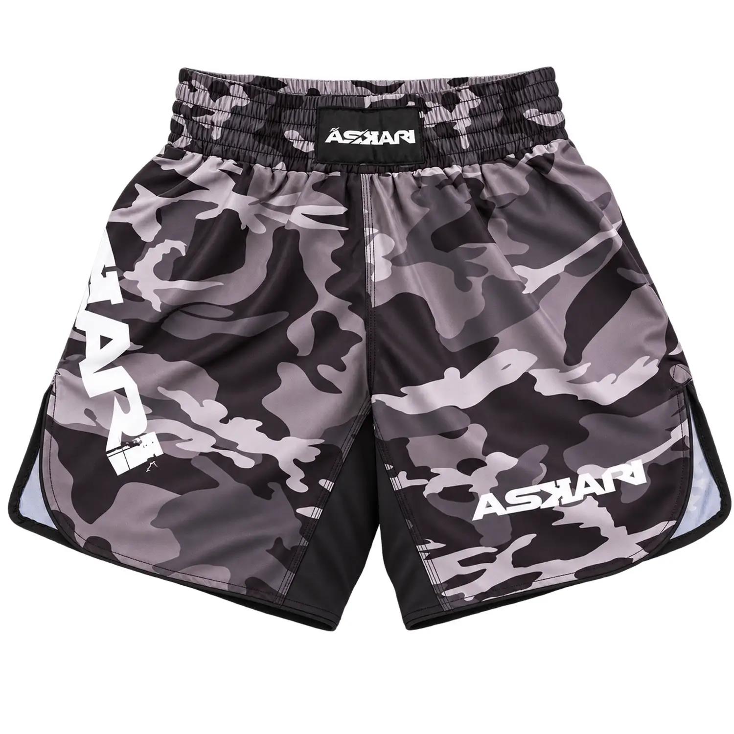 ASKARI MMA Fight Shorts, Bullet, black-camo, XXL