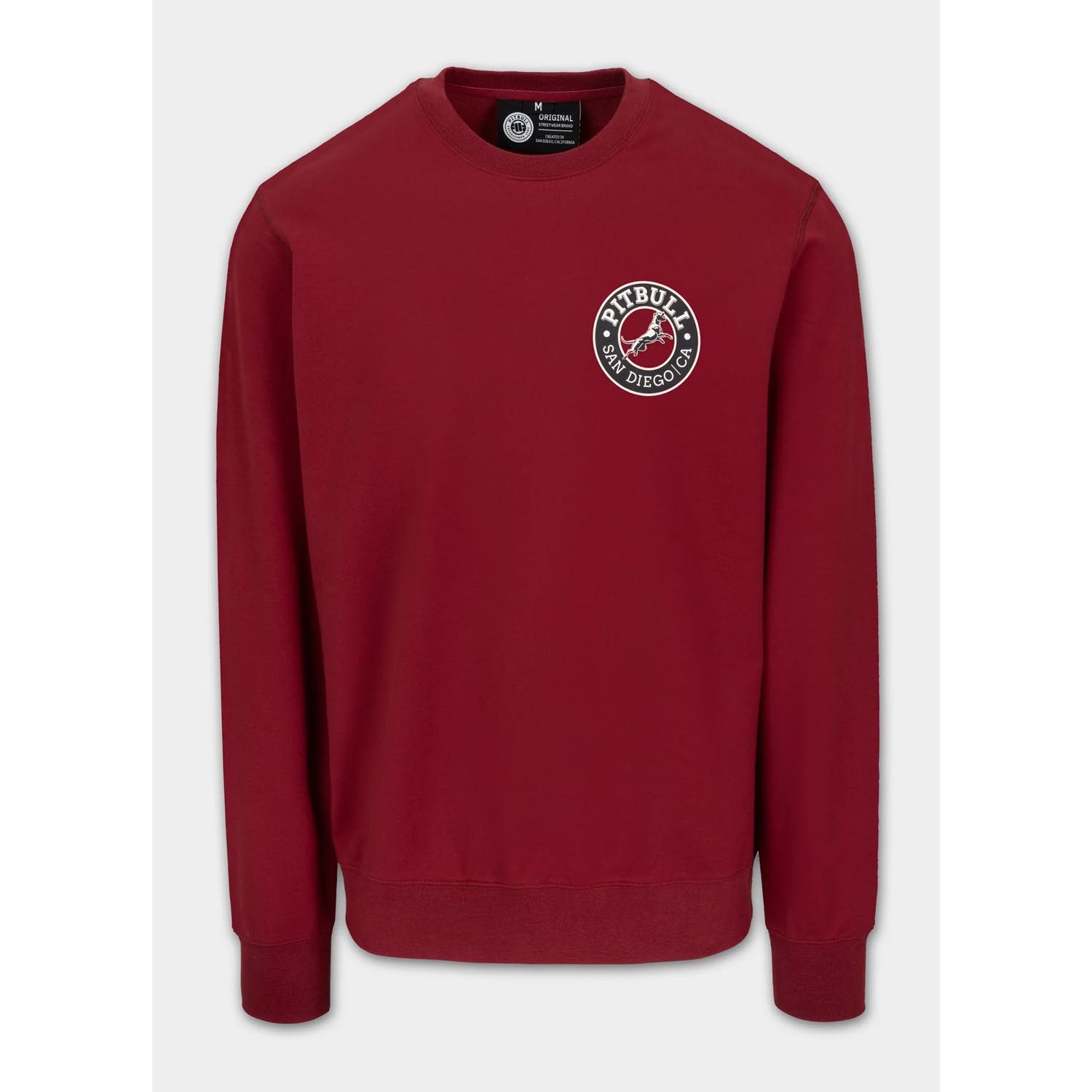 Pit Bull West Coast Pullover, San Diego Ca, wine red, XXXL