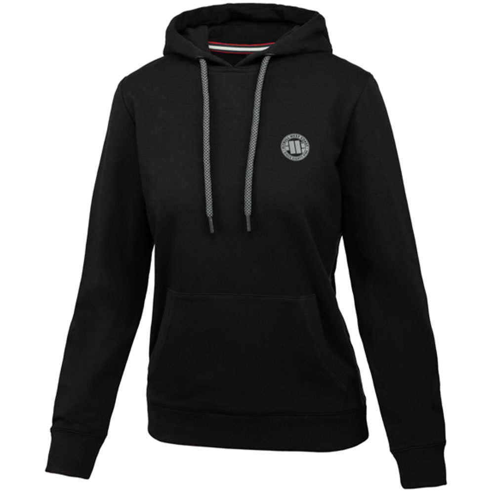 Pit Bull West Coast Hoody, Damen, S Logo F. Terry, schw, XS