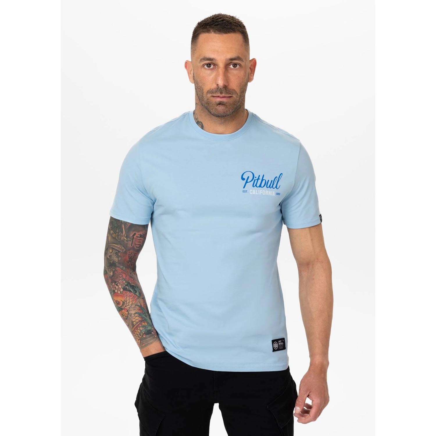 Pit Bull West Coast, T-Shirt, San Diego Born, light blue, XXXL