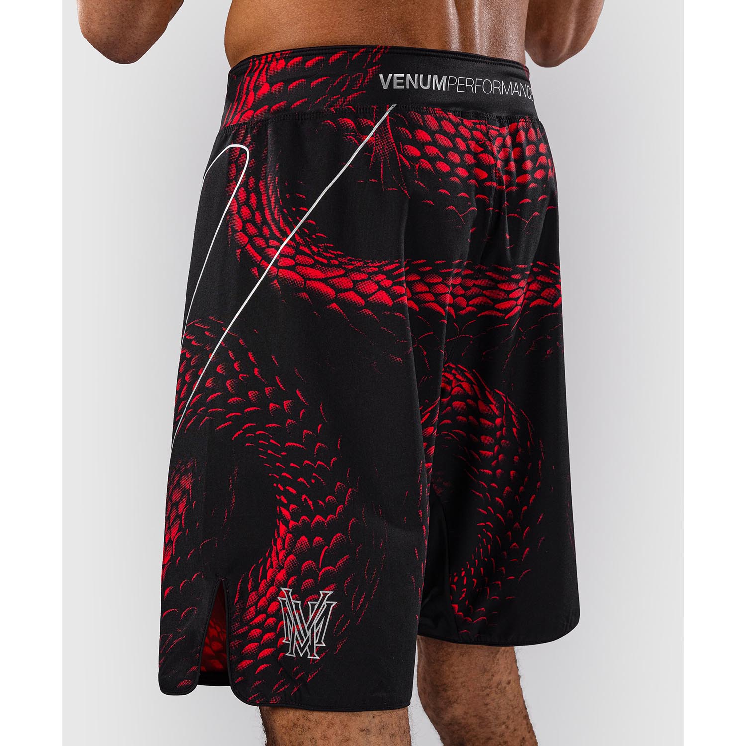 VENUM MMA Fight Shorts, Matupa, black-red-silver, M