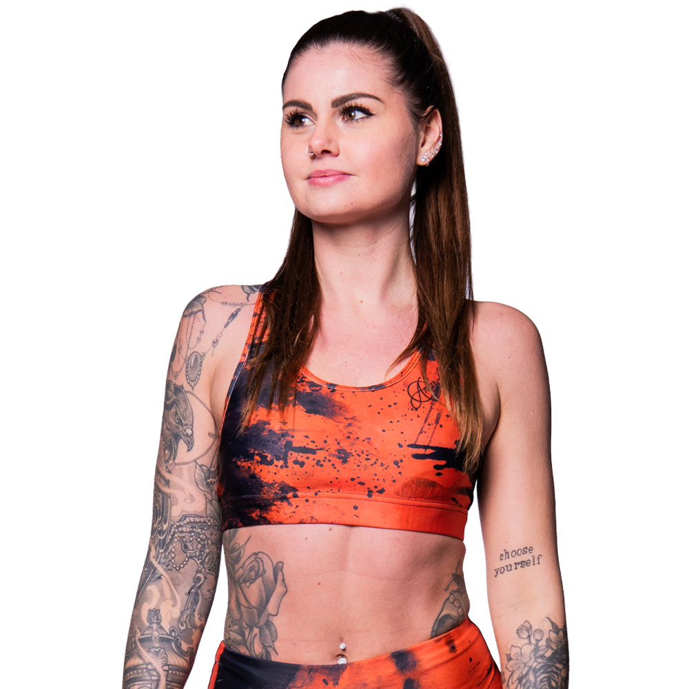 Anarchy Apparel Sports Bra, Apricot Ash, XS