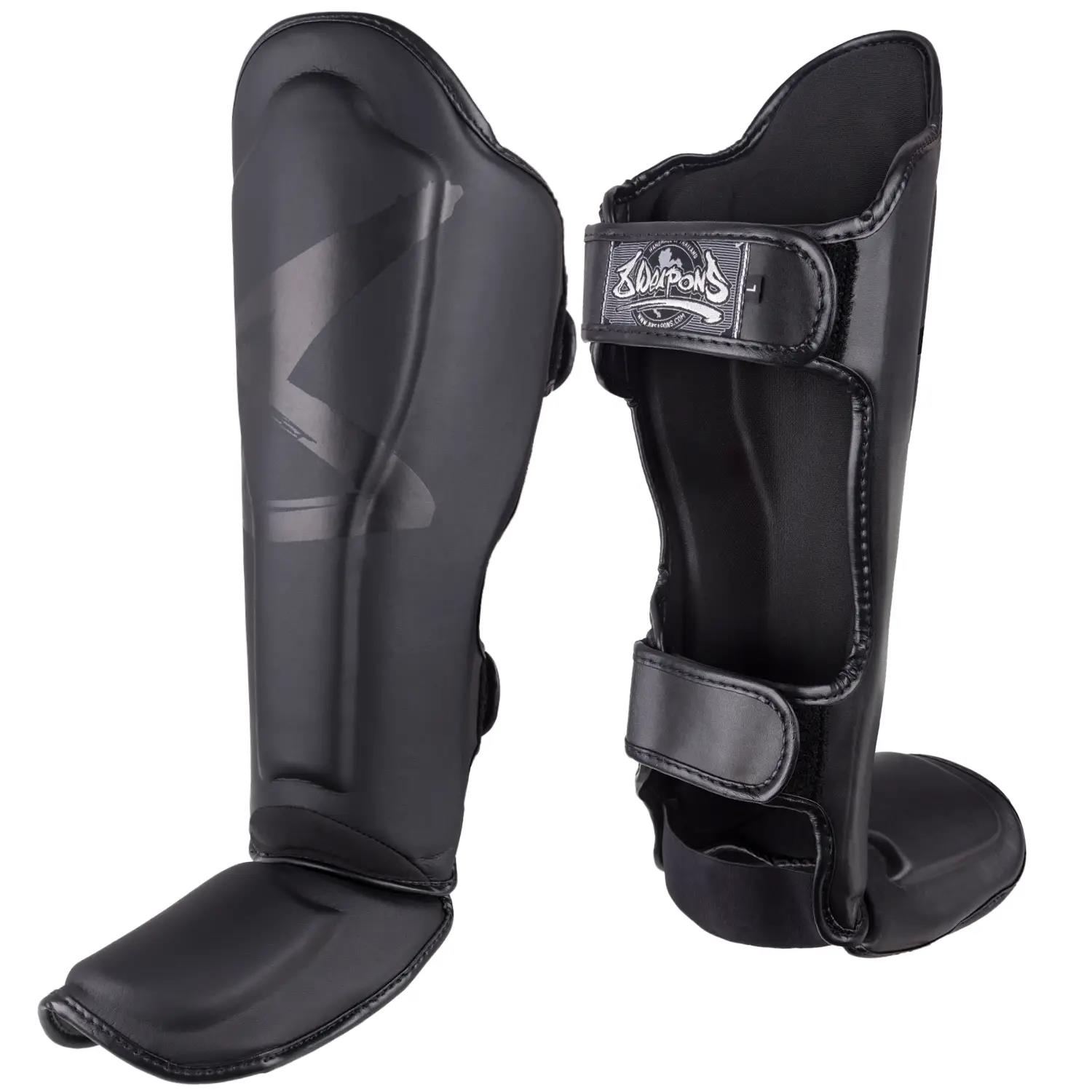8 WEAPONS Shin Guards, BIG 8 Premium, black-black, XL