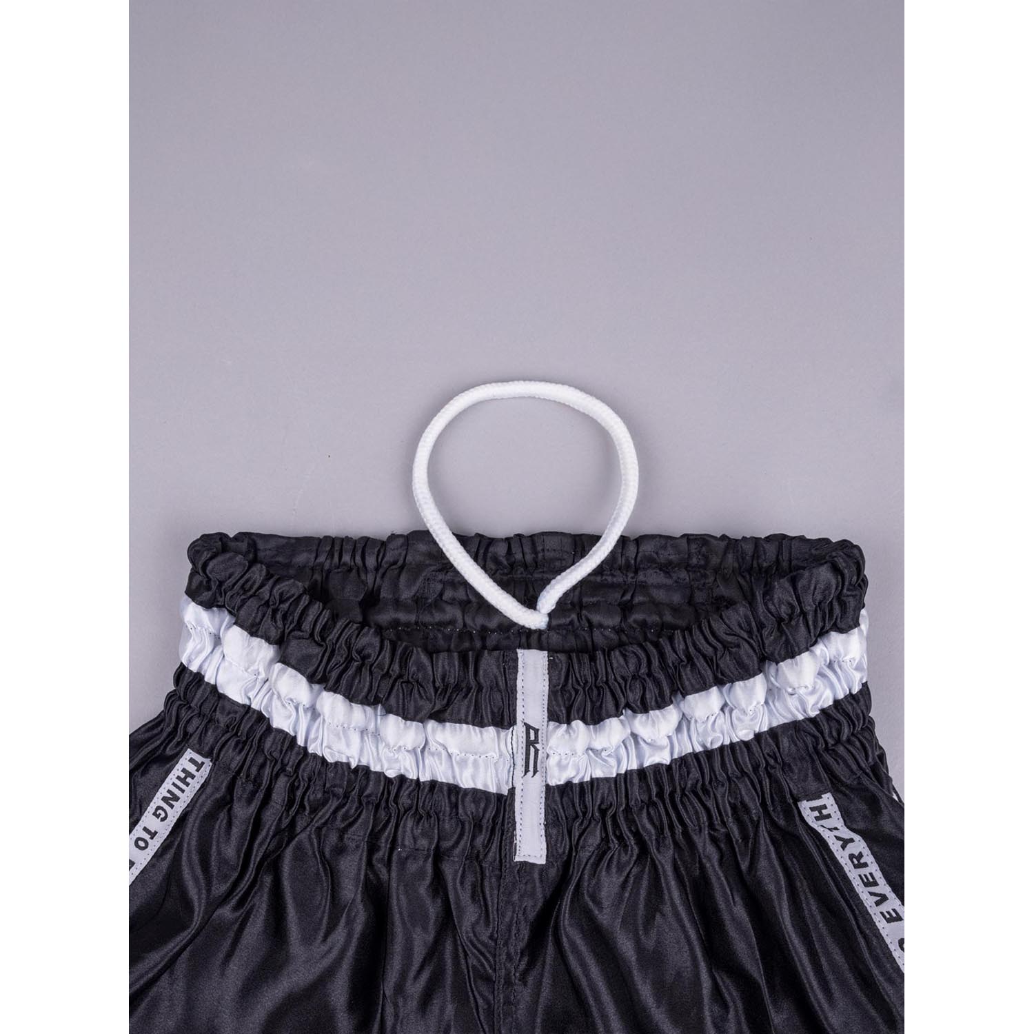 RINGLIFE Muay Thai Shorts, Label, black, XXL