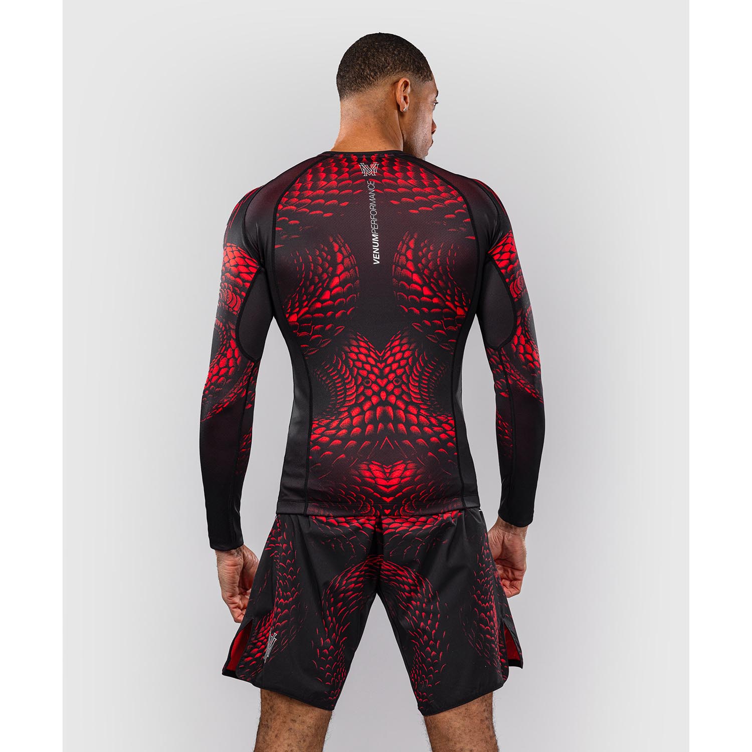 VENUM Rashguard, L/S, Matupa, black-red-silver, M