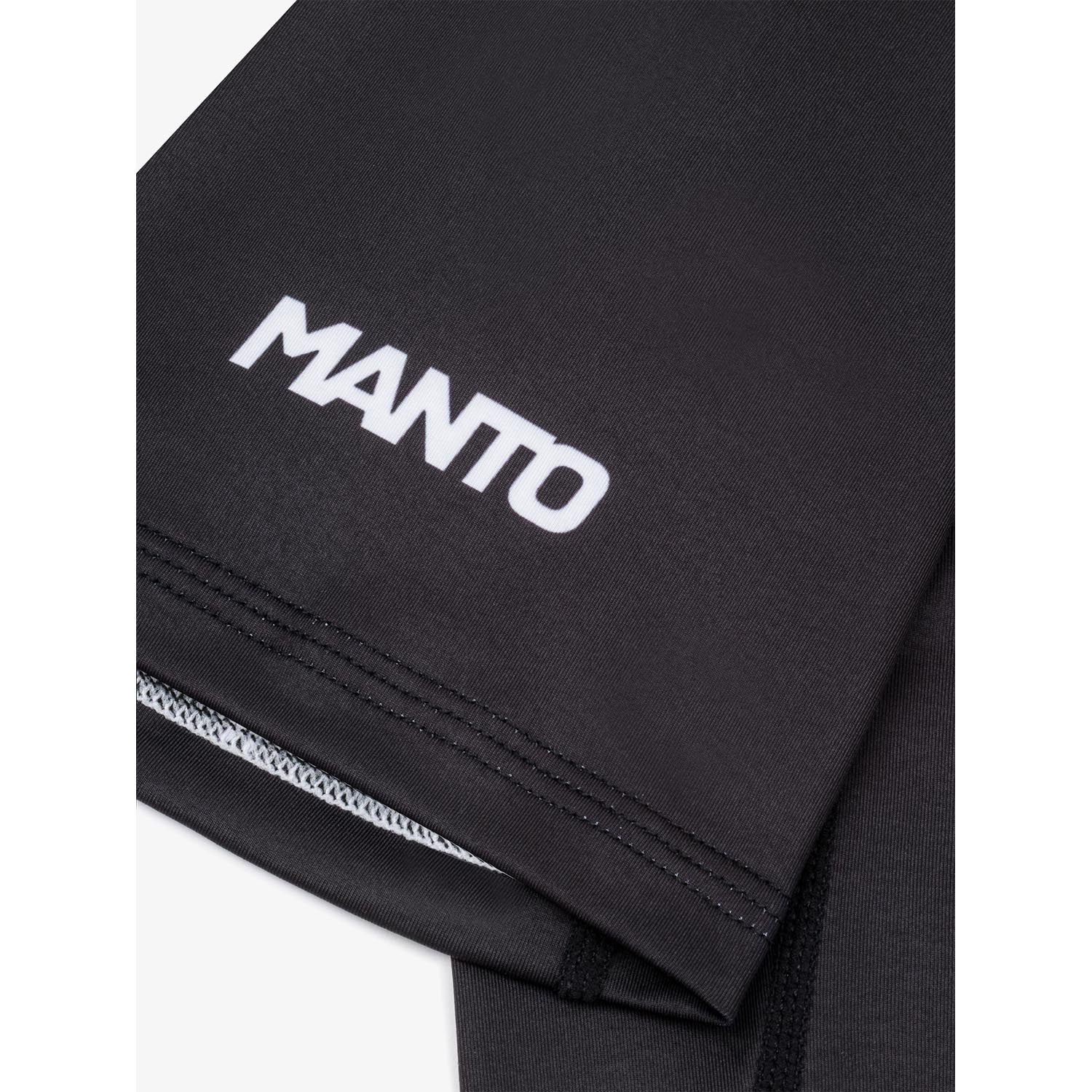 MANTO Rashguard, S/S, Logo, black, XXL