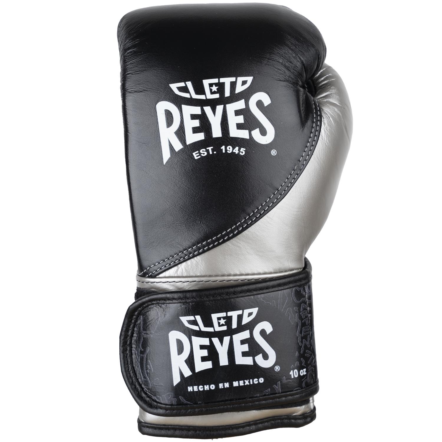 Cleto Reyes Boxing Gloves, High Precision Training, black-silver, 10 Oz