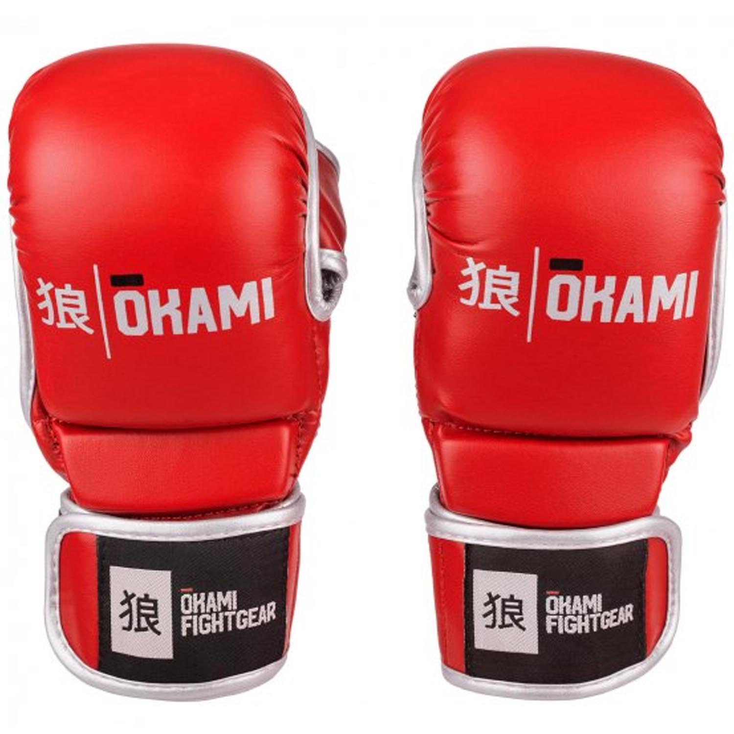 OKAMI MMA Boxing Gloves, Combat, red, L