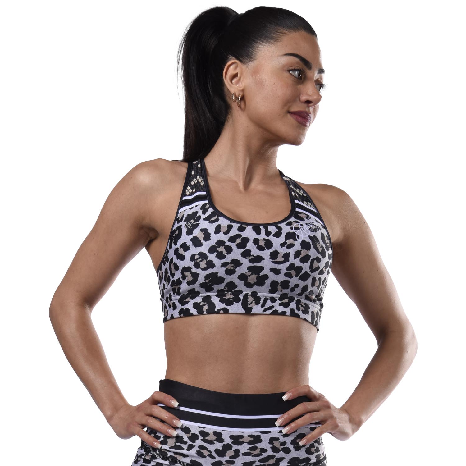 Anarchy Apparel Sports Bra, Stratum, schwarz-beige, XS