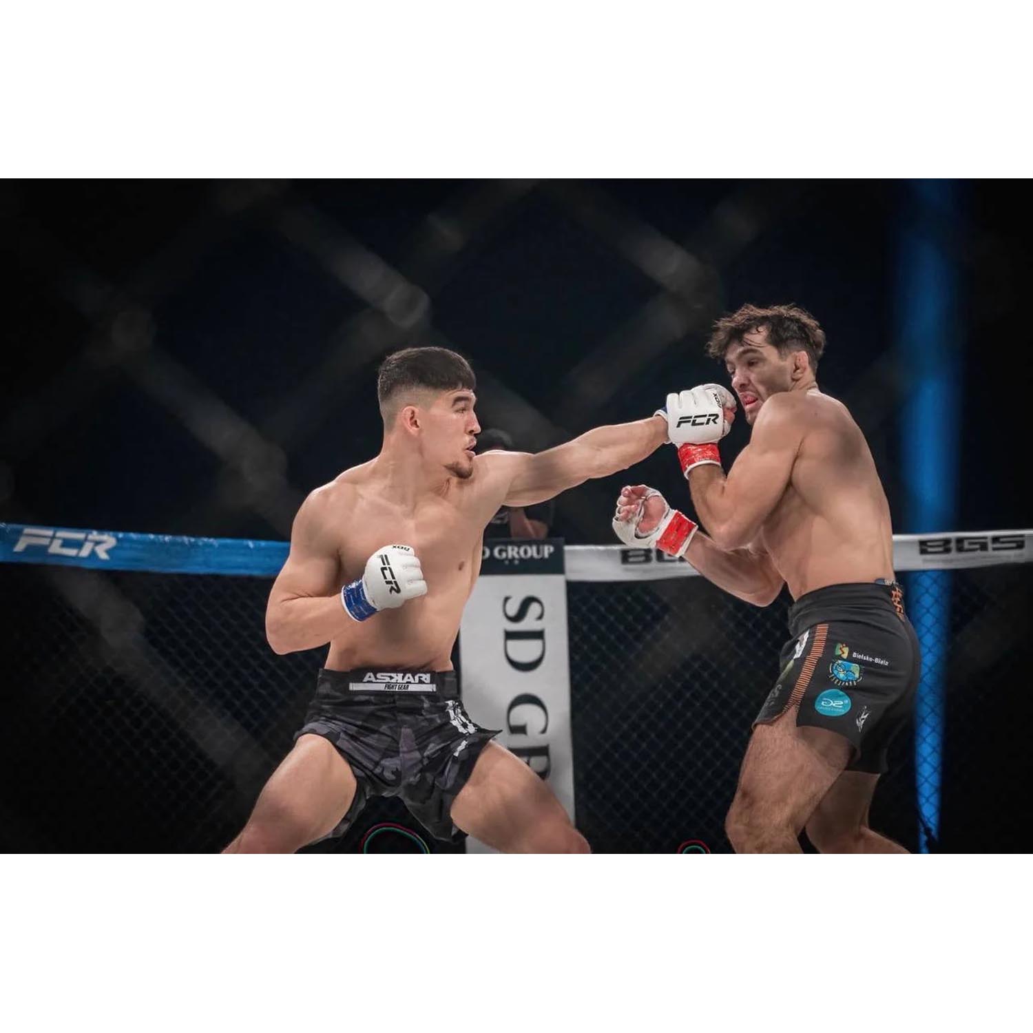 ASKARI MMA Fight Shorts, JJ, purple-camo