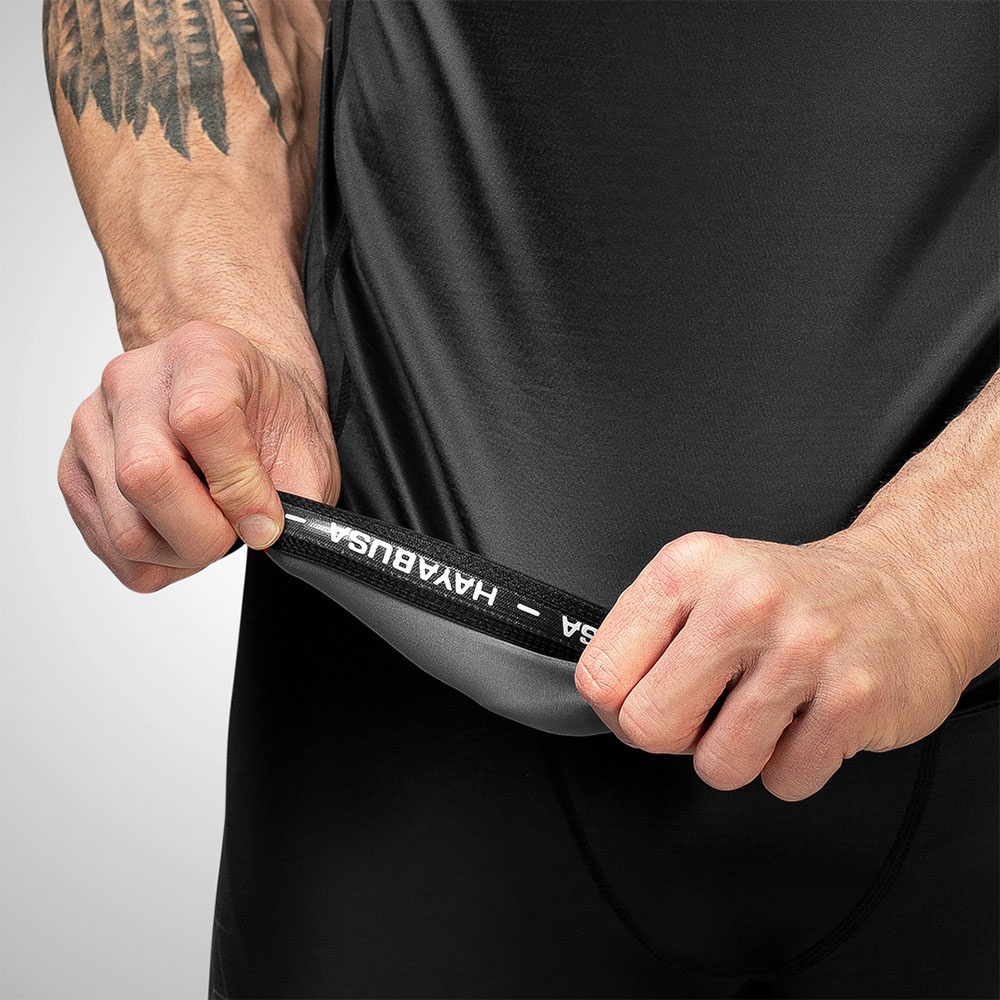 Hayabusa Rashguard, S/S, GEO, grey