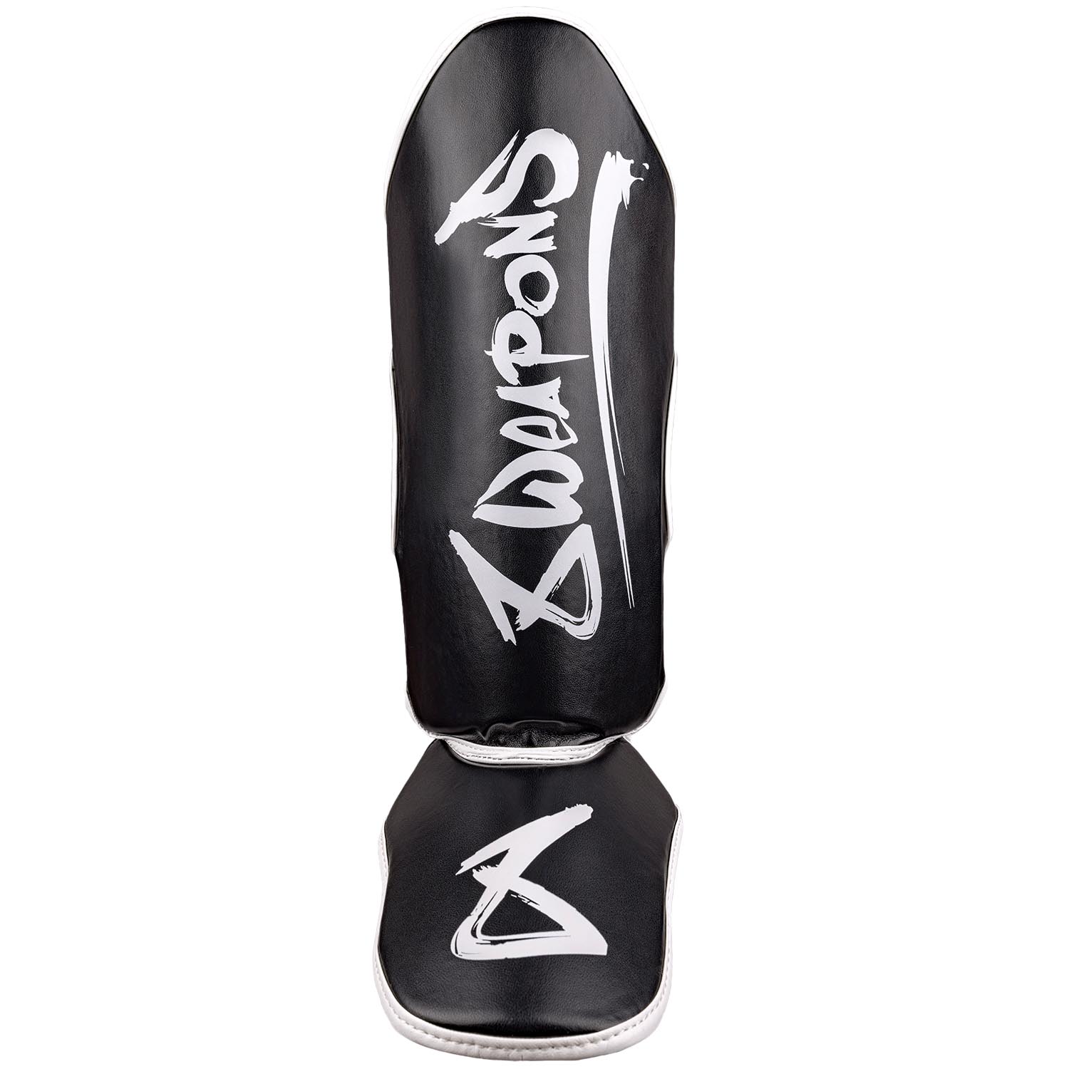 8 WEAPONS Shin Guards, Kids, Unlimited 2.0, black-white XXXL