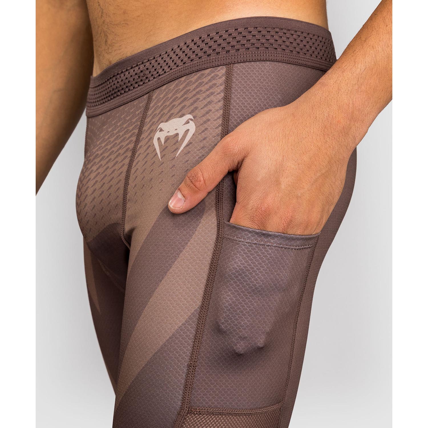 VENUM Compression Pants, No Gi, brown, XL