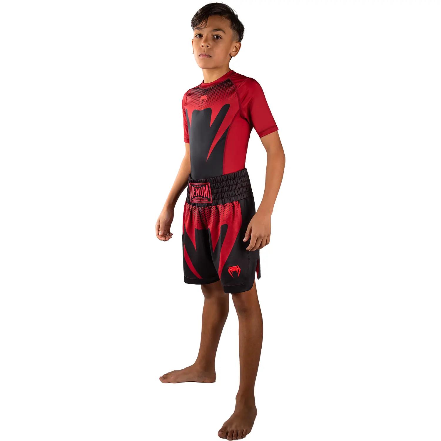 VENUM Boxing Shorts, Kids, Attack, black-red, 12 J