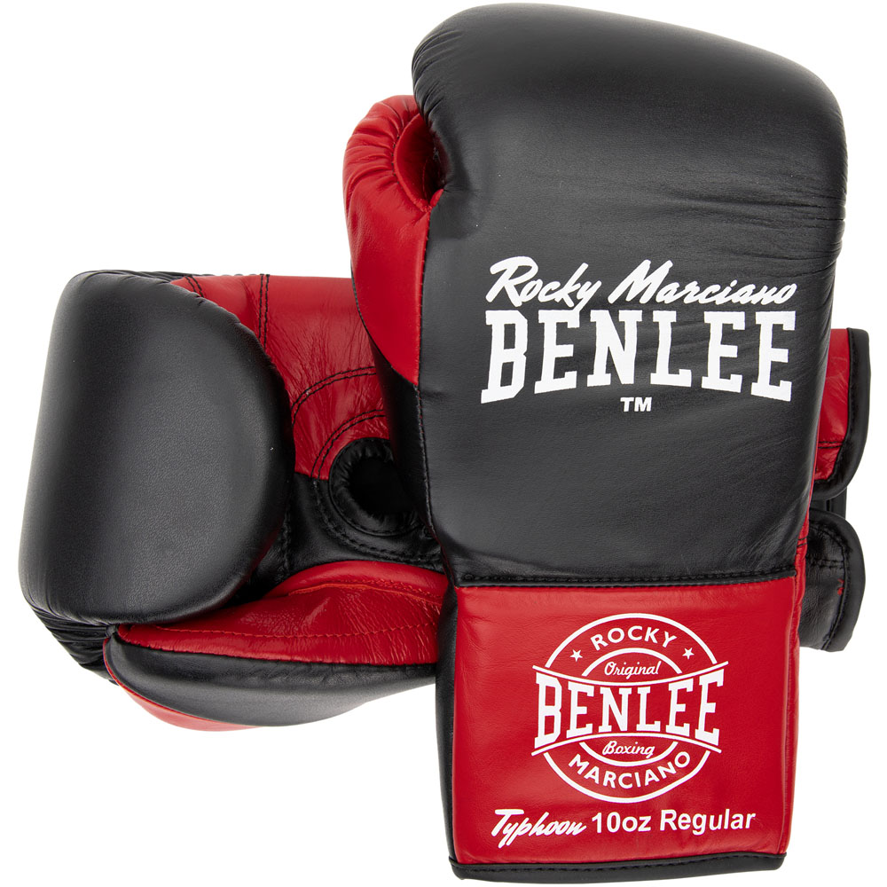 BENLEE Wettkampf Boxhandschuhe, Typhoon, schwarz-rot