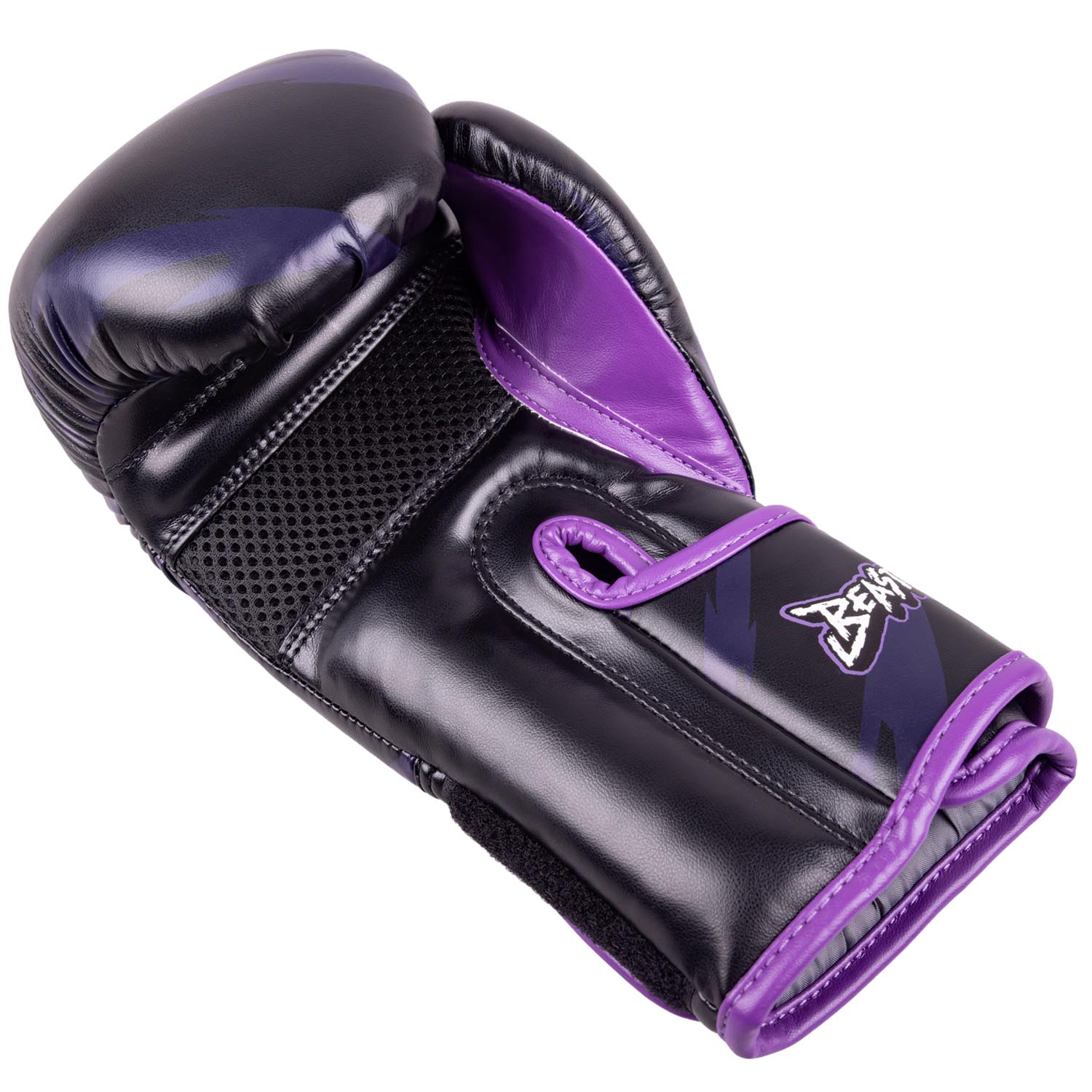 8 WEAPONS Boxing Gloves, Kids, Beastial Panther, black-purple, 6 Oz