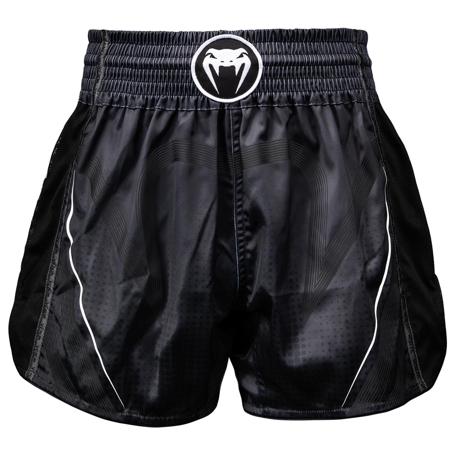 VENUM Muay Thai Shorts, Stealth, black-white, XXL