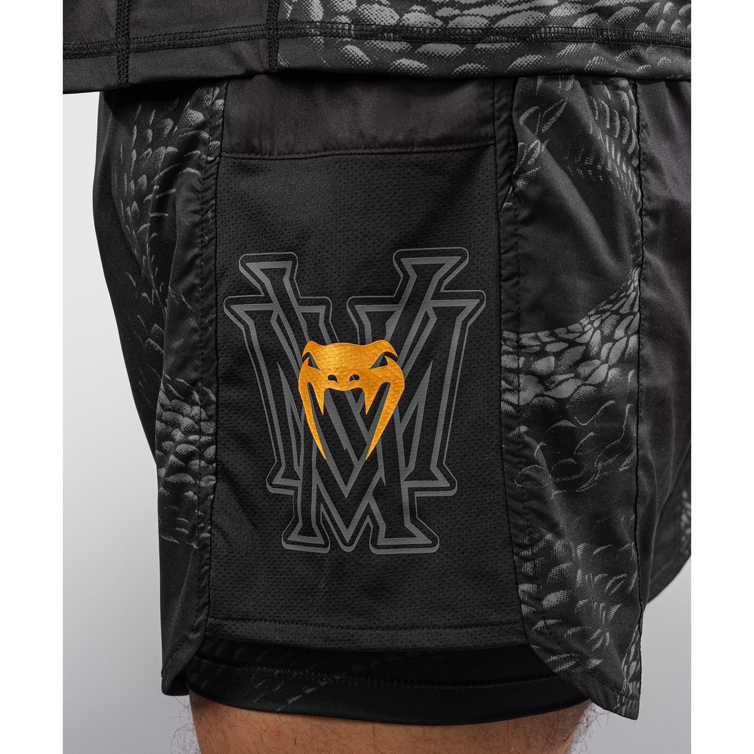 VENUM Training Shorts, Matupa, black-grey-gold, XXL