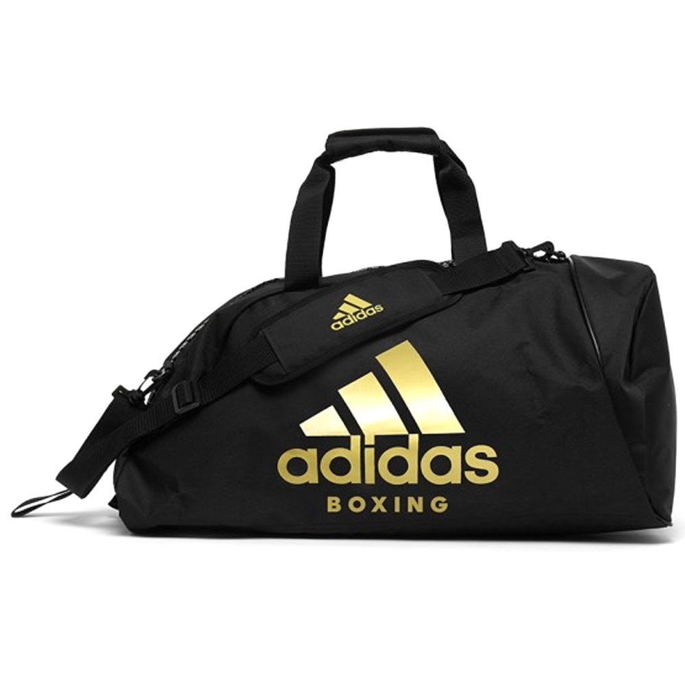 adidas Sporttasche, 2in1 Bag, Boxing, Nylon M, schwarz-gold