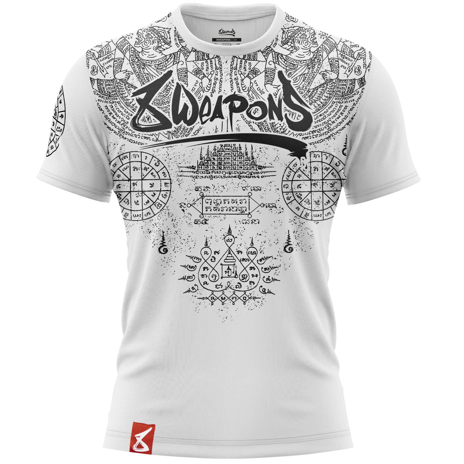 8 WEAPONS T-Shirt, Yantra, white XXL
