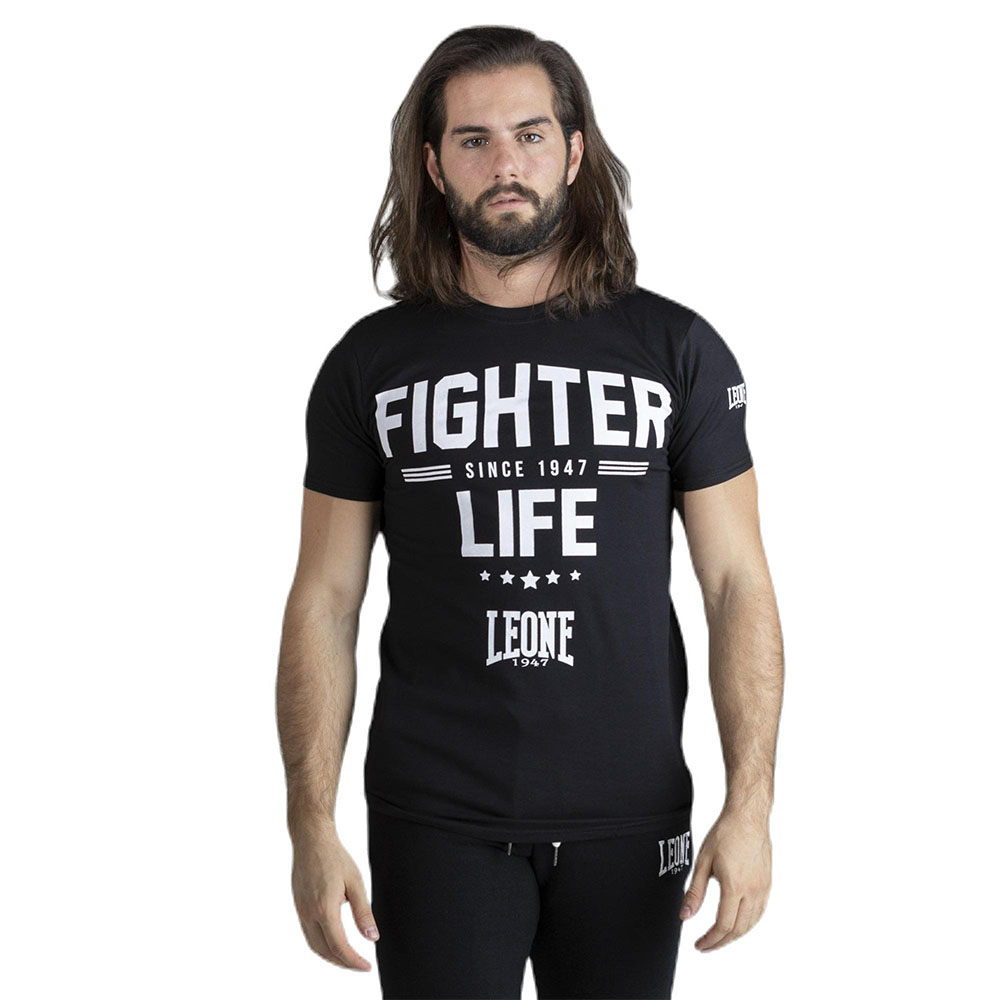 LEONE T-Shirt, Fighter, schwarz