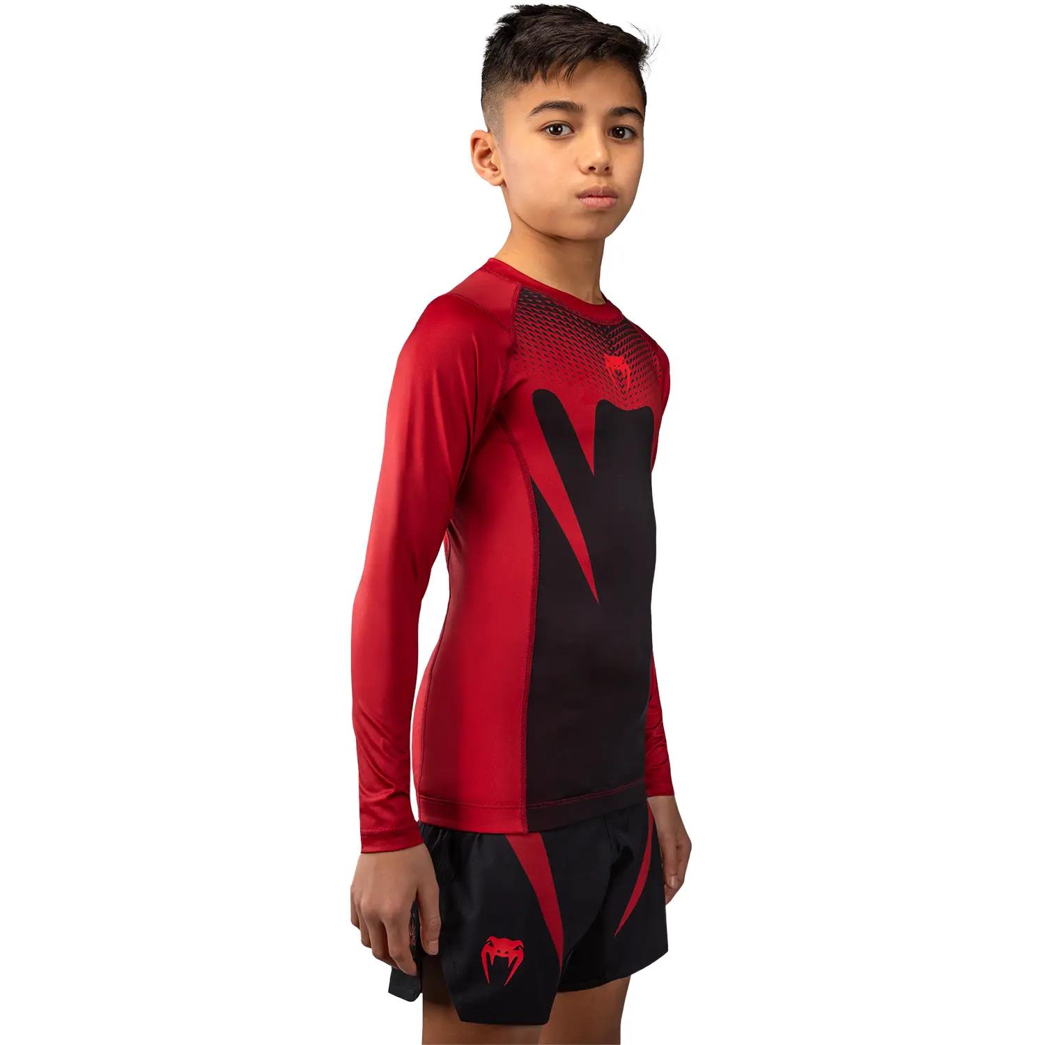 VENUM Rashguard, L/S, Kids, Attack, black-red, 14 J