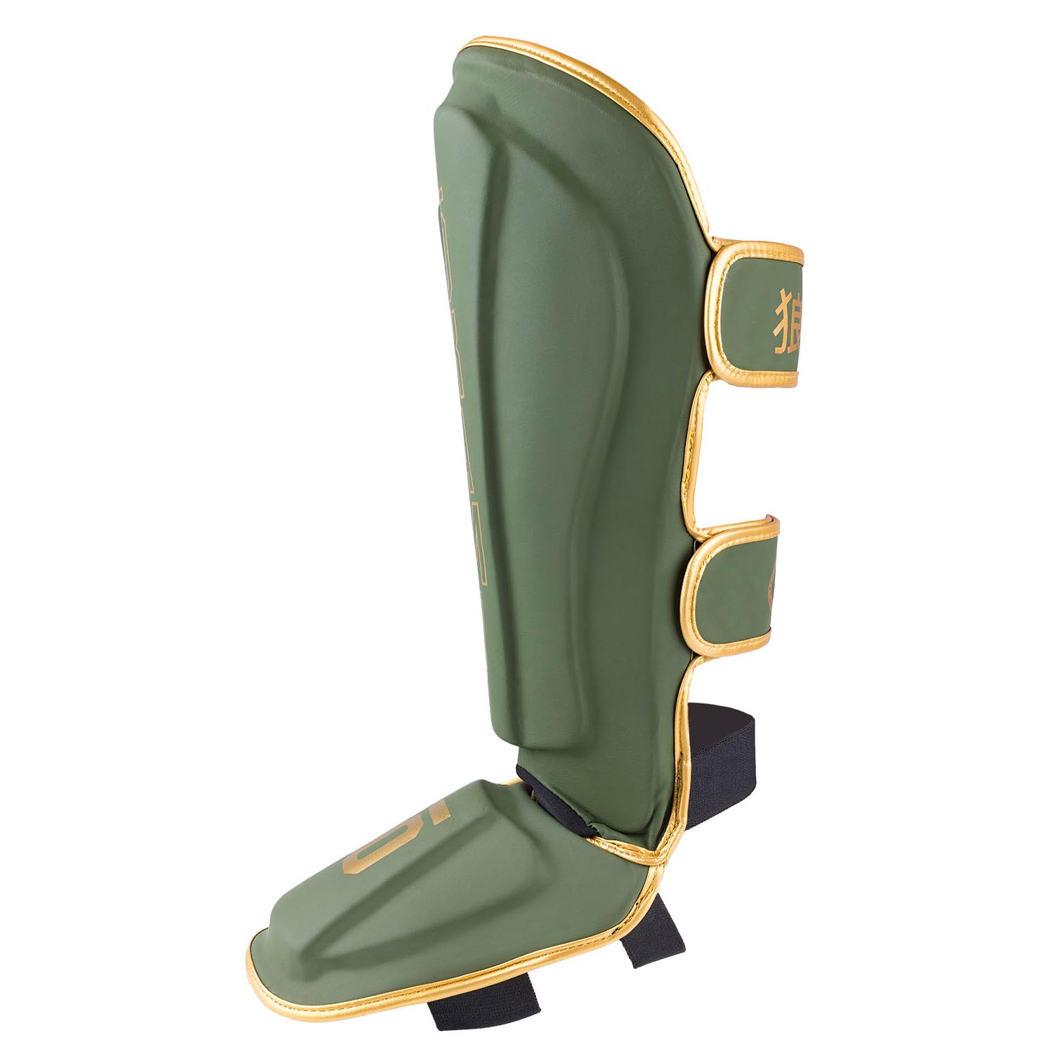 OKAMI Shinguards, Competitor V2, olive-gold, XL