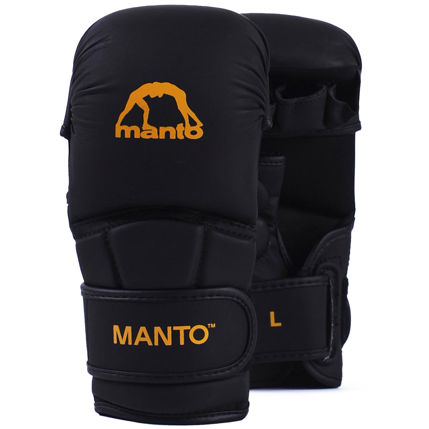 MANTO MMA Sparring Handschuhe, Essential, schwarz-orange, L
