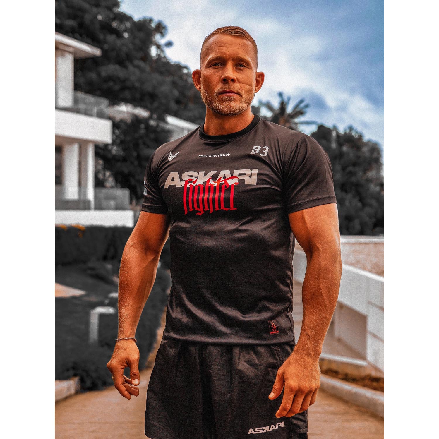 ASKARI Dry Tech T-Shirt, Warcry, black, L