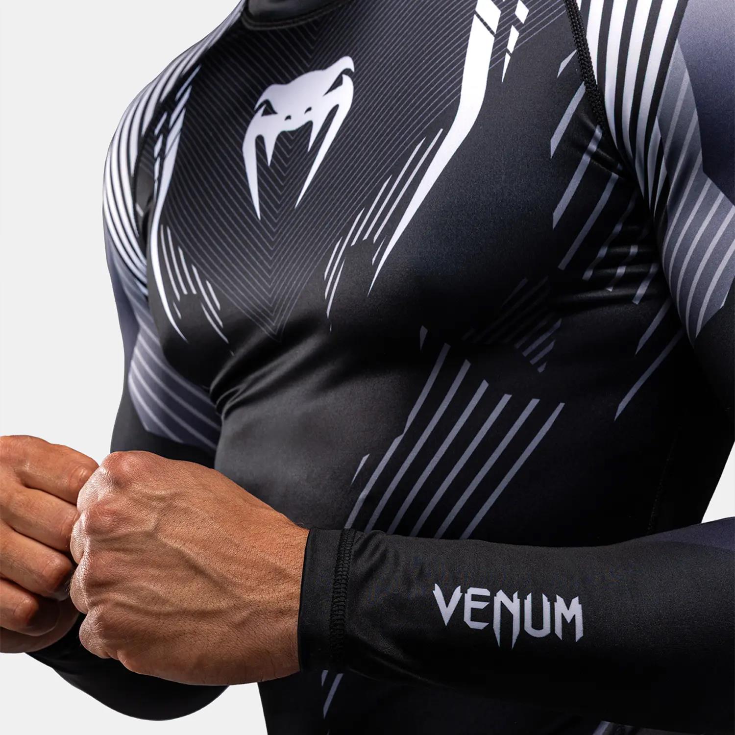 VENUM Rashguard, L/S, No Gi 6.0, black-white, XXL