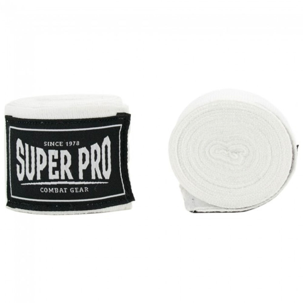 Super Pro Boxbandagen, 450 cm, weiß