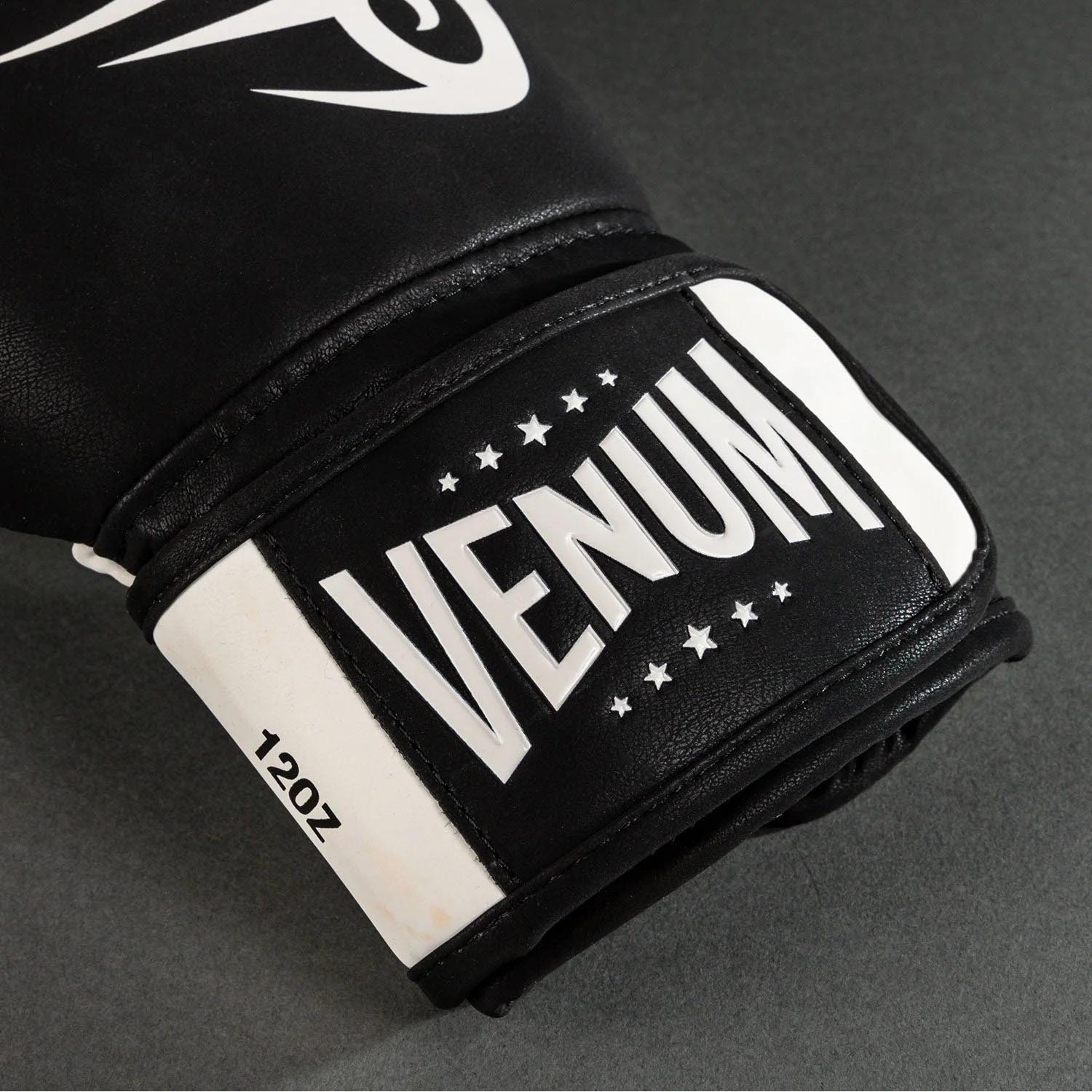 VENUM Boxing Gloves, Mike Tyson, black-white, 12 Oz