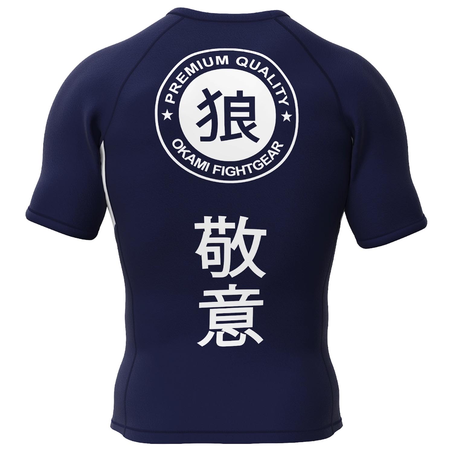 OKAMI Rashguard, S/S, Keii, navy, M