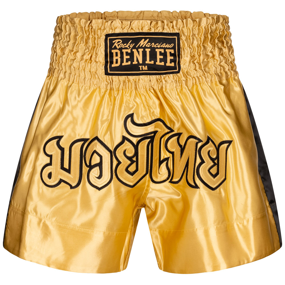 BENLEE Muay Thai Shorts, Goldy, gold-schwarz, M